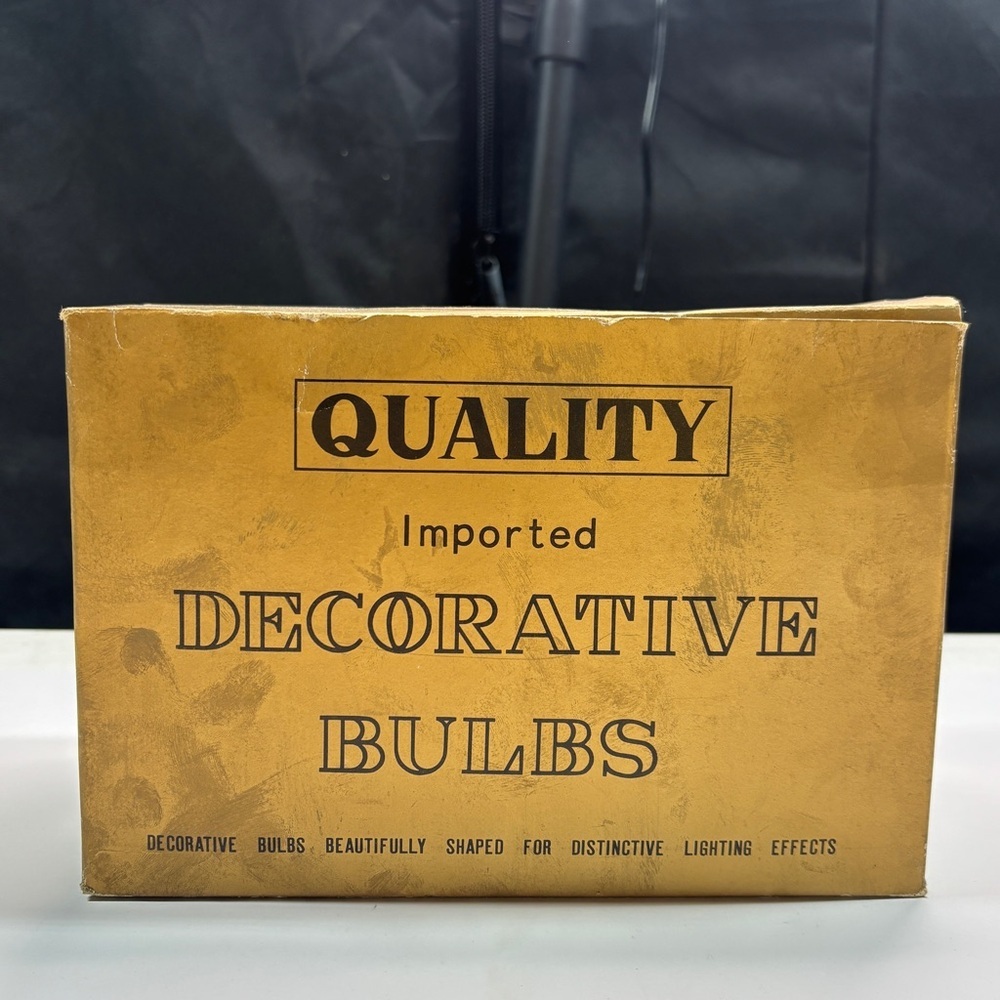 Vtg Imported Decorative Chandelier Light Bulbs Luxury 120V Wall Sconce Crystal